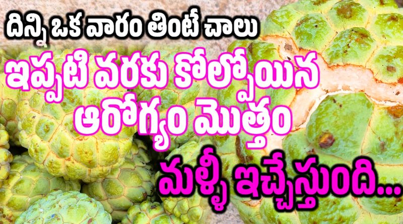 Sitapalam - సీతాఫలం మంచిదా...